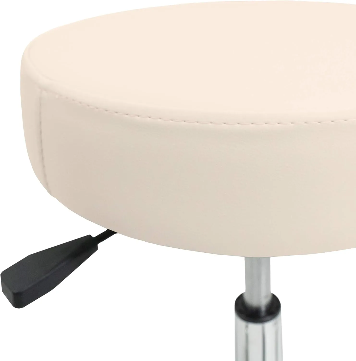 EARTHLITE Pneumatic Massage Salon Drafting Stool - No Leaking (vs. Hydraulic), Adjustable, Rolling, CFC-Free / Medical Spa Facial Chair