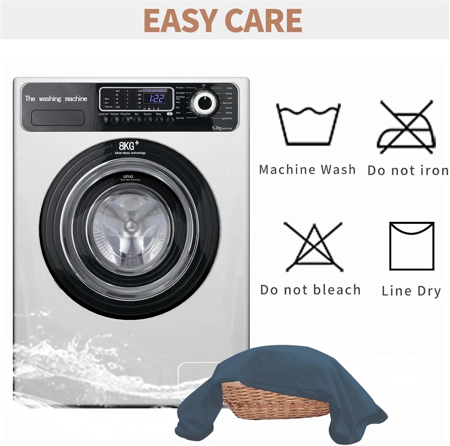 Easy-Going 100% Waterproof Couch Cover, Dual Waterproof Sofa Cover, Stretch Jacquard Sofa Slipcover, Leakproof Furniture Protector for Kids, Pets, Dog and Cat (Sofa, Bluestone)