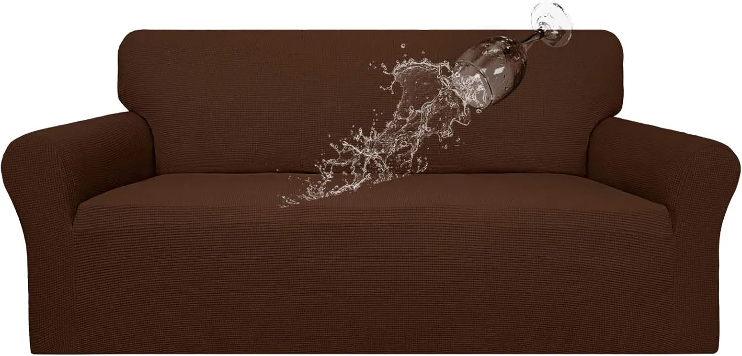 Easy-Going 100% Waterproof Couch Cover, Dual Waterproof Sofa Cover, Stretch Jacquard Sofa Slipcover, Leakproof Furniture Protector for Kids, Pets, Dog and Cat (Sofa, Coffee)