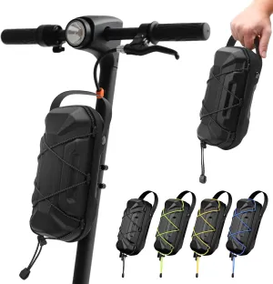 Electric Scooter Bag Storage,Quick Release & Inatallation,EVA Hardshell Scooters Storage Bag with Multicolor Drawstrings for Electric Scooter, Bikes,Ninesbot and NIU (2L)