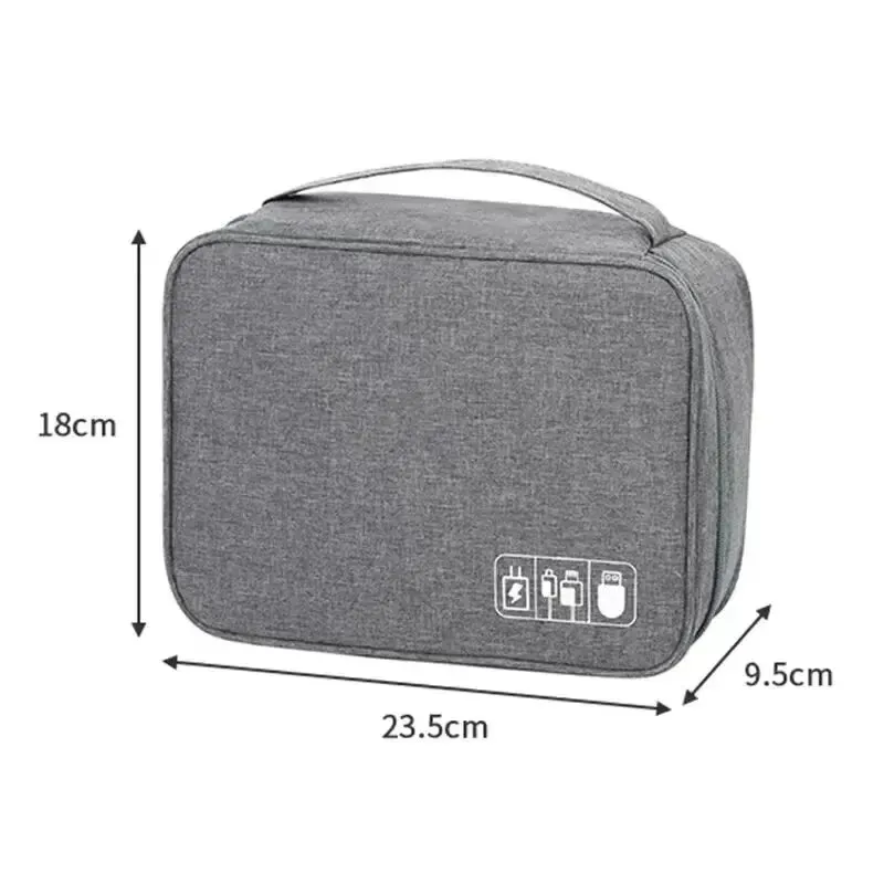 Electronics Travel Organizer Portable USB Flash Drives & Phone Storage Bag