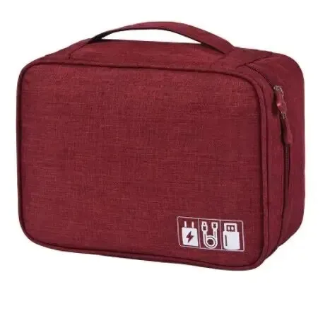 Electronics Travel Organizer Portable USB Flash Drives & Phone Storage Bag