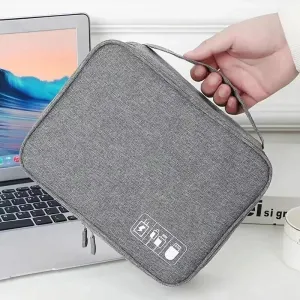 Electronics Travel Organizer Portable USB Flash Drives & Phone Storage Bag