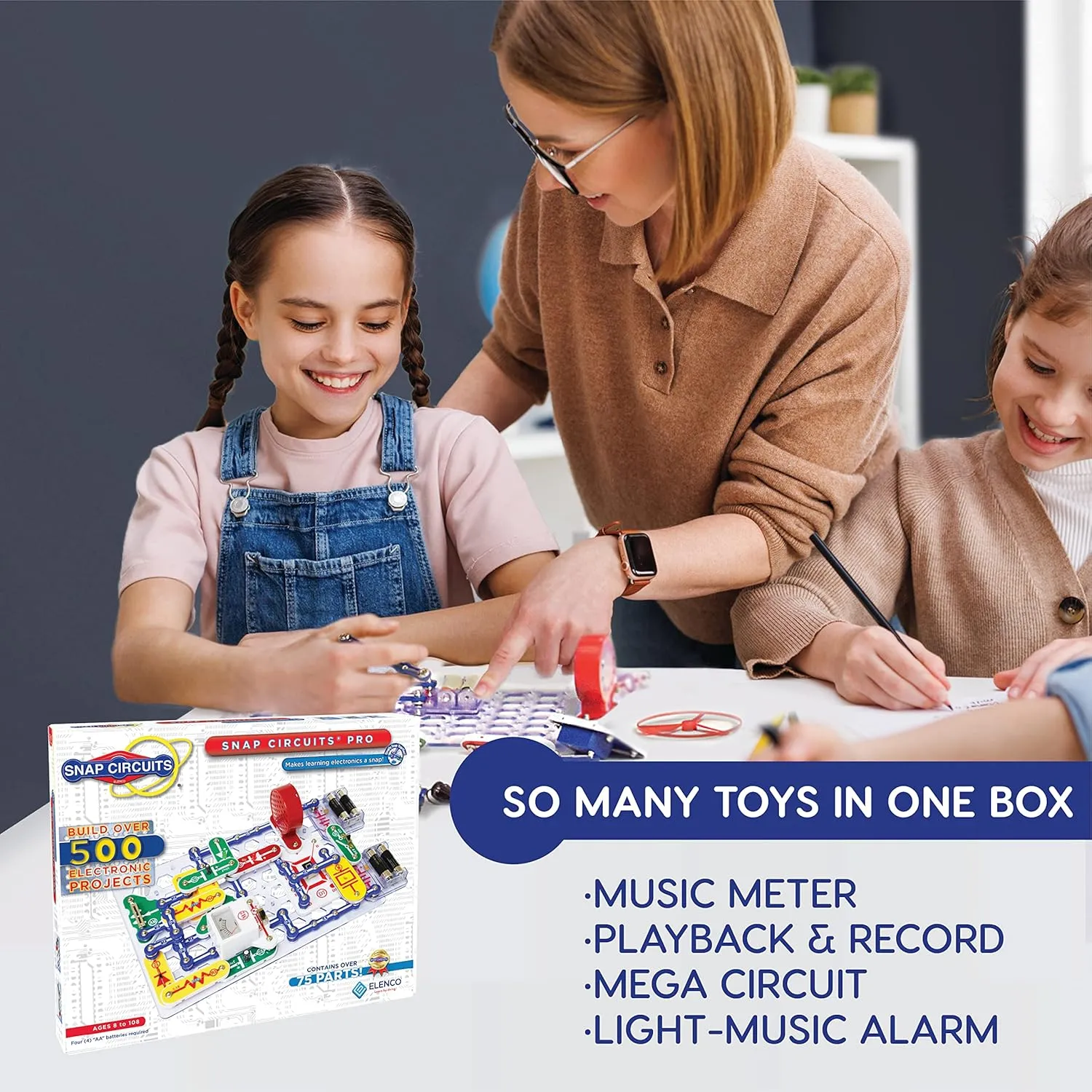 Elenco Snap Circuits Pro 500-in-1 Electronics Exploration Kit (EE-SC500)