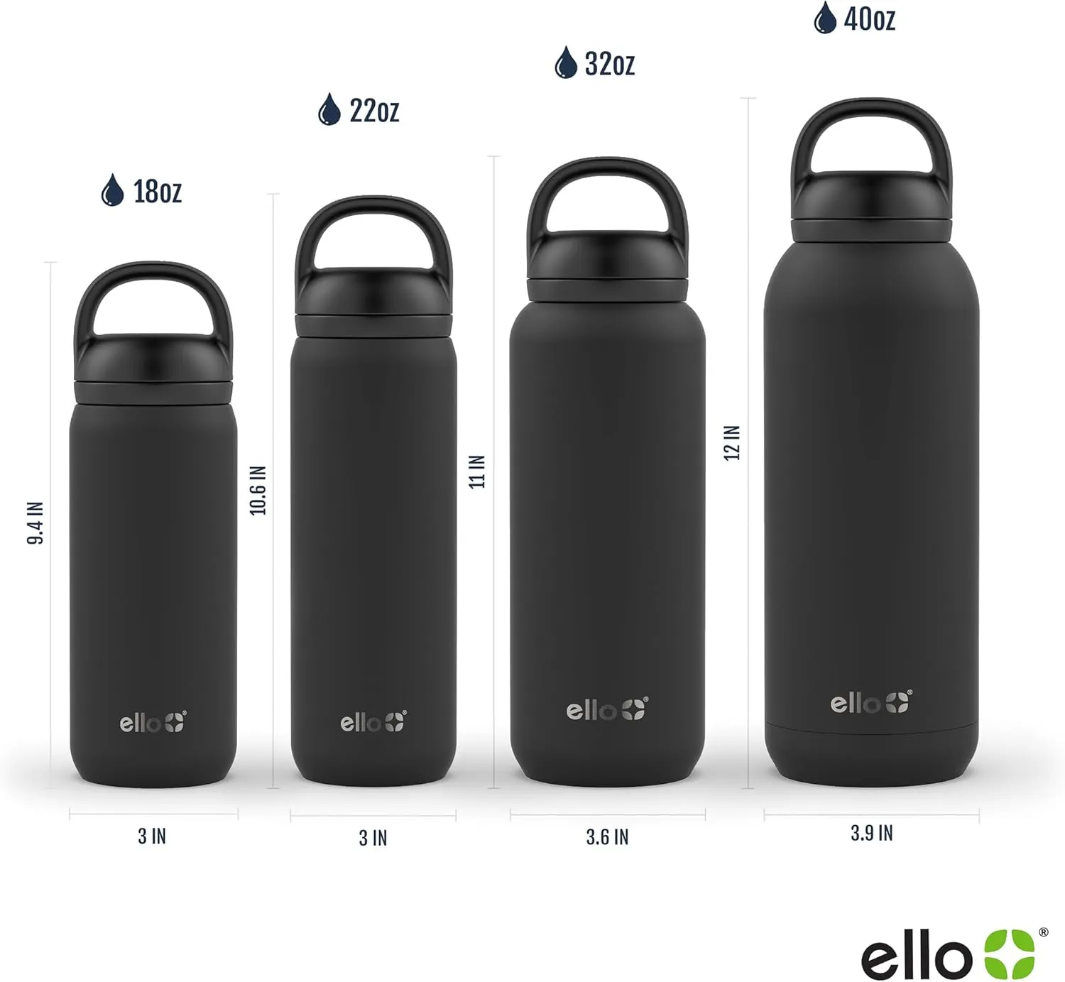 Ello Cooper Twist 18oz Kids Stainless Steel Water Bottle with Chug Lid | Leak Proof Double Wall Vacuum Insulated | Fits Car Cupholder | Built in Carry Loop | Dishwasher Safe | Cashmere Pink