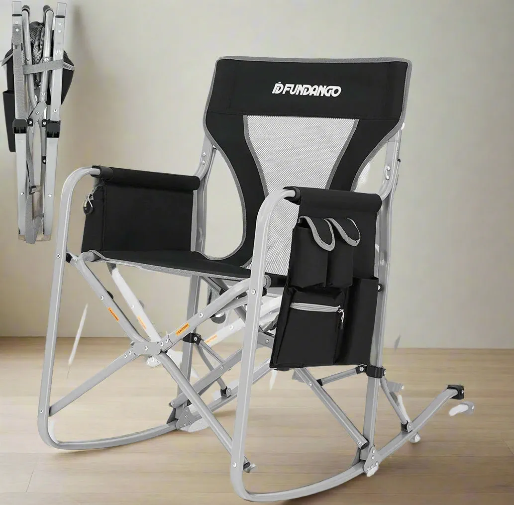 Emergency Camp Chair - 300lb Capacity Folding Emergency Observation Seat