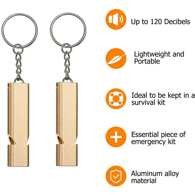 Emergency Whistle Keychain - Ultra Loud Survival Tool