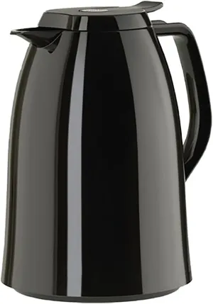Emsa Mambo High Impact Plastic Thermal Carafe with Glass Liner, 51 oz, Black