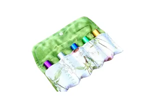 Essential oil bag Roller bottle case peacock ~holds 5 5ml or 10 ml travel storage business builder rank up class (herb large)
