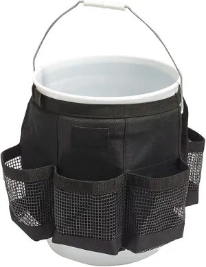 Fishing Bucket Organizer for 5 Gallon Bucket Ice Fishing Bucket Organizer Tackle Bag with Multi-Pockets for Car Washing, Fishing, Garden