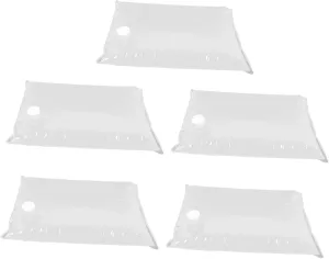Flexible Emergency Water Bag Leakproof Lid 5 Pack Ideal for Camping Hiking Sports