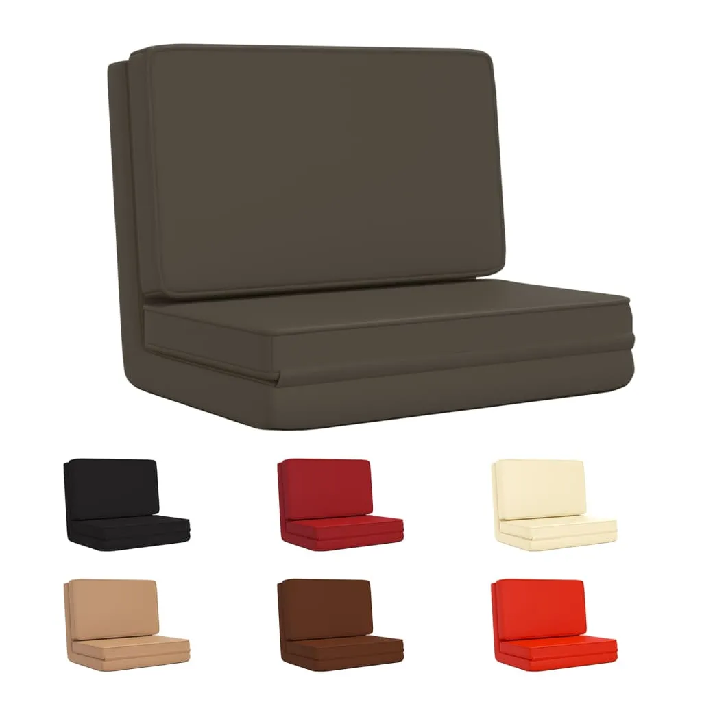 Floor Chair Lounge Chaise Lounge Folding Floor Lounger Faux Leather