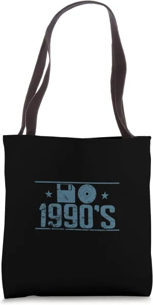 Floppy Disk and CD 1990's Retro Memory Module Tote Bag