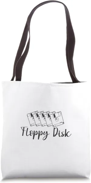 Floppy Disk Retro Storage Module Data Carrier Tote Bag