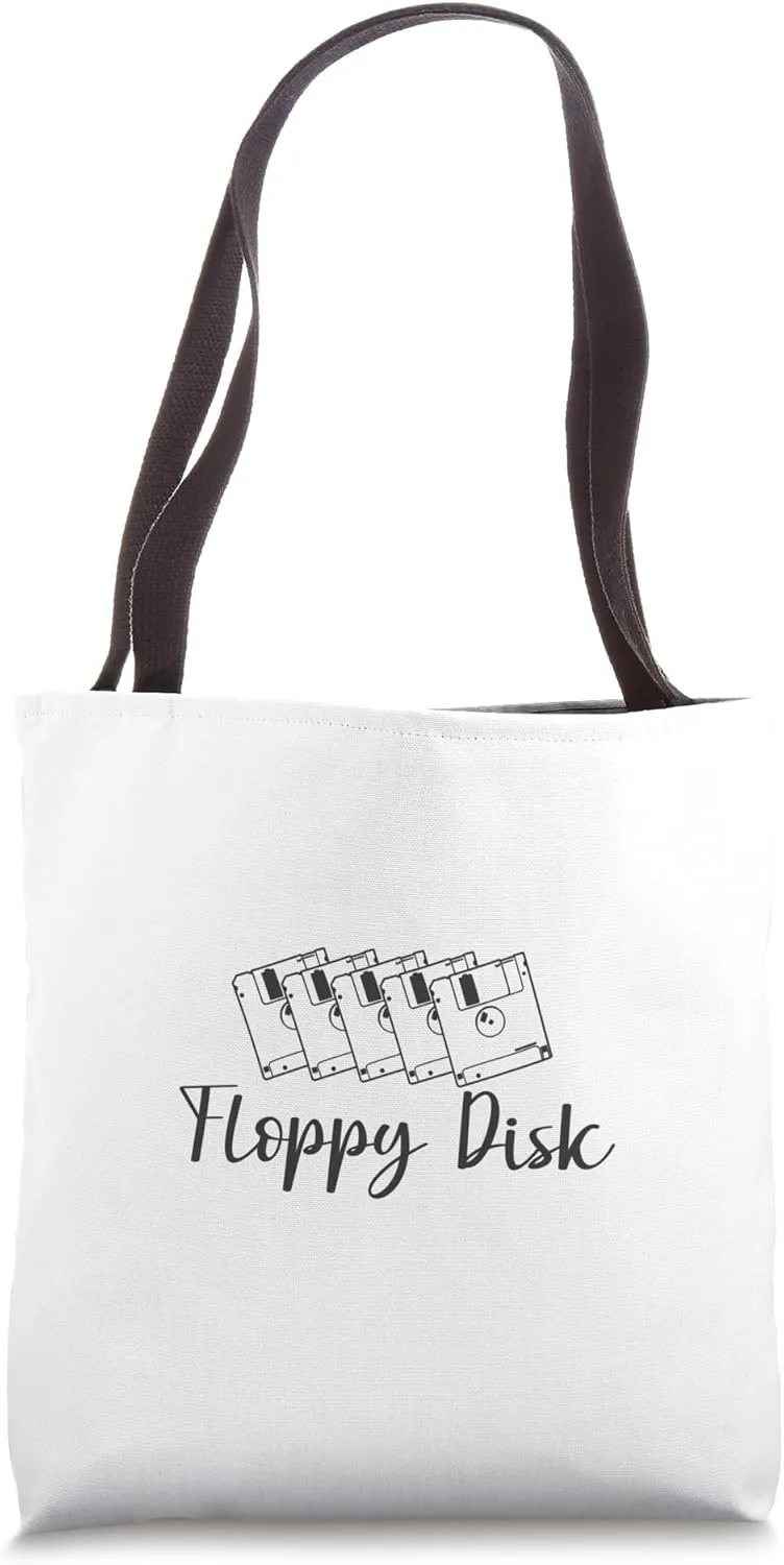 Floppy Disk Retro Storage Module Data Carrier Tote Bag