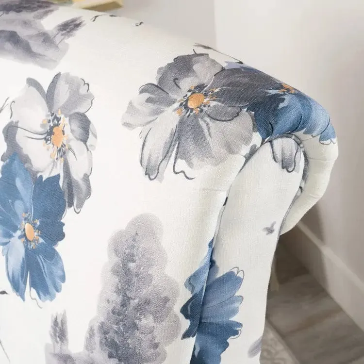 Floral Print Armchair