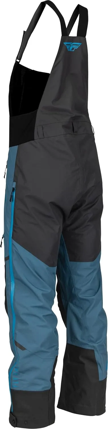 Fly Racing Incline Snow Jacket/Bib Combo (Blue/Grey, Men's Large Jacket/Men's Large Bib)