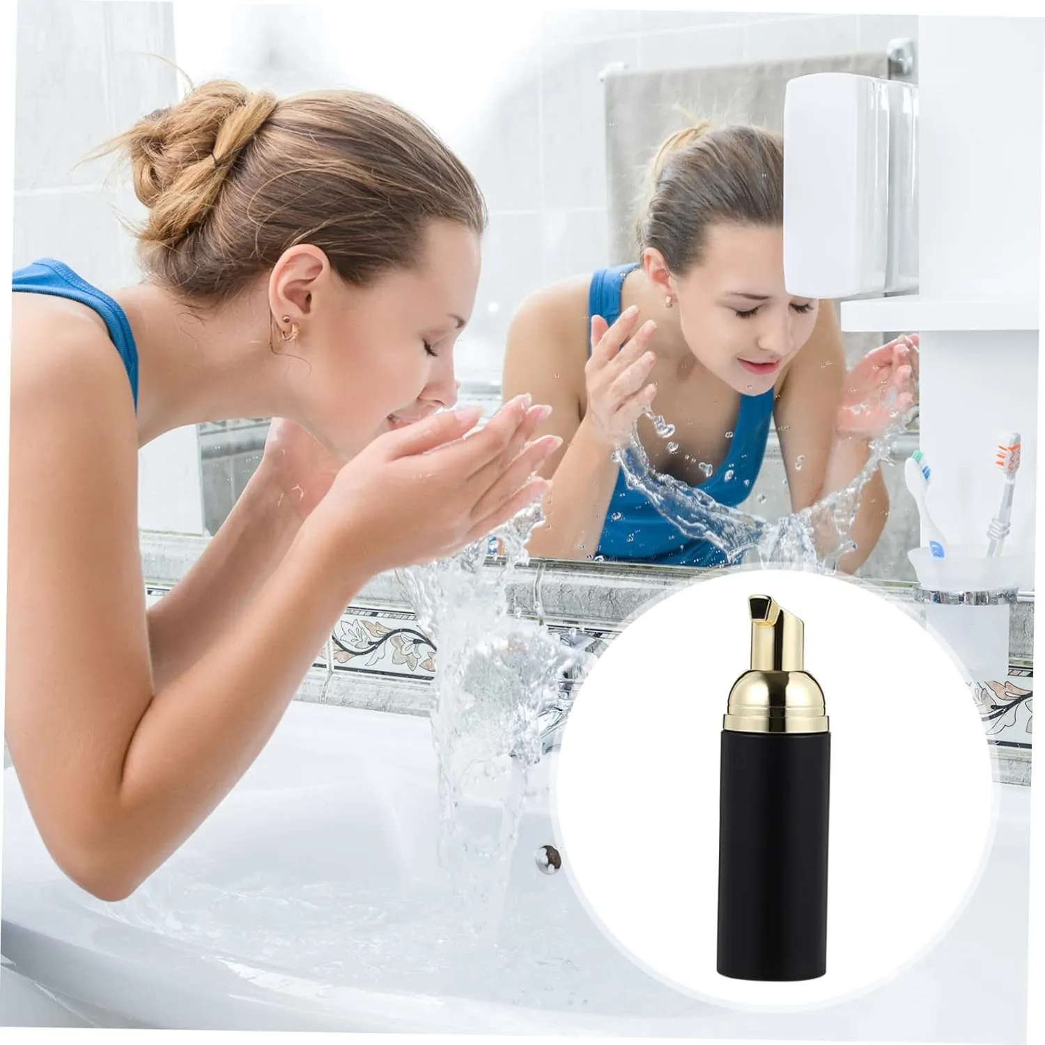 FRCOLOR 3sets 60ml Foam Pump Bottle Hand Soap Dispenser Leakproof Travel Bottles for Shampoo Body Wash 3pcs*3