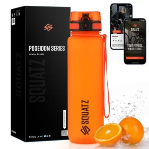 Frosted Water Bottle With Strainer