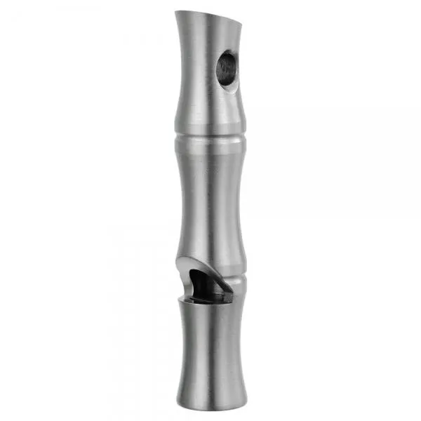 FURA Long Type Outdoor Survival Stainless Steel Whistle Silver