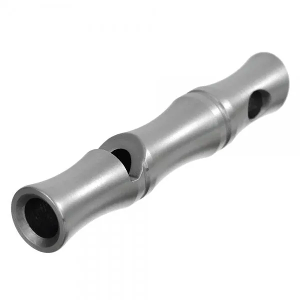 FURA Long Type Outdoor Survival Stainless Steel Whistle Silver
