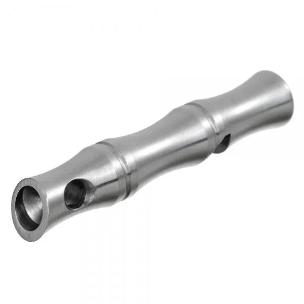FURA Long Type Outdoor Survival Stainless Steel Whistle Silver
