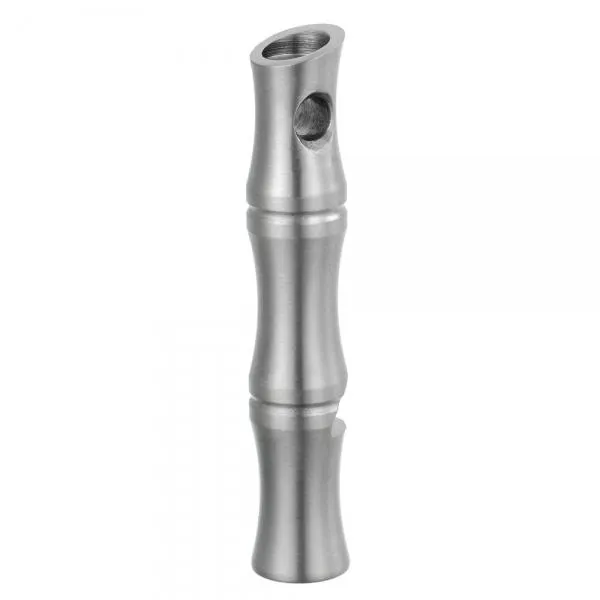 FURA Long Type Outdoor Survival Stainless Steel Whistle Silver