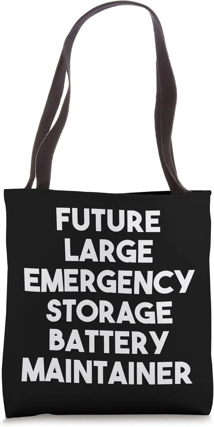 Future Large Emergency Storage Battery Maintainer Tote Bag