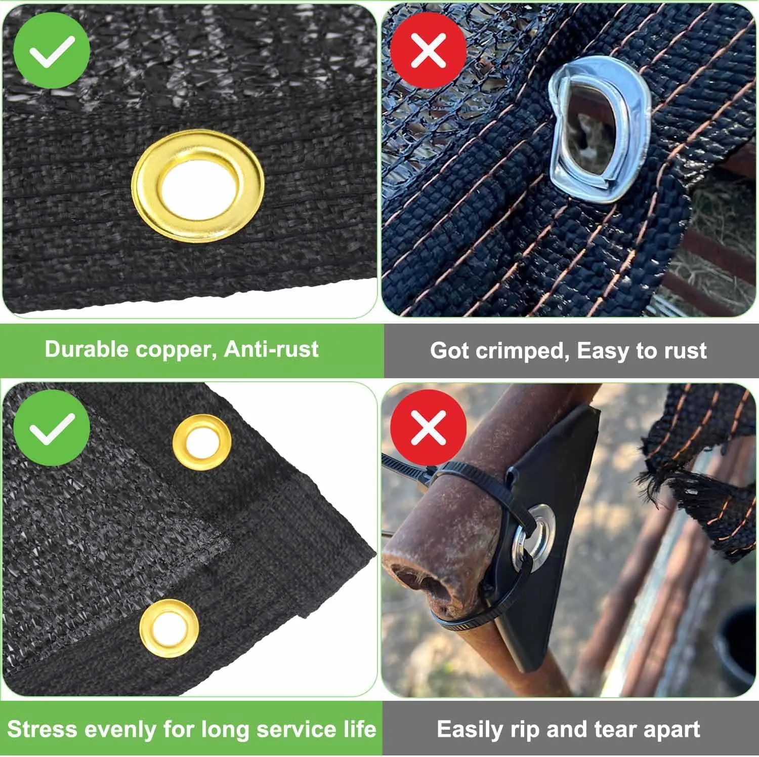 Garden 40% Shade Cloth, 10 x 20 FT Shade Mesh Tarp with Reinforced Brass Grommets, Black Outdoor Sunblock Shade Cloth Cover for Plants, Greenhouse, Patio, Chicken Coop, Tomatoes Sun Shade Net