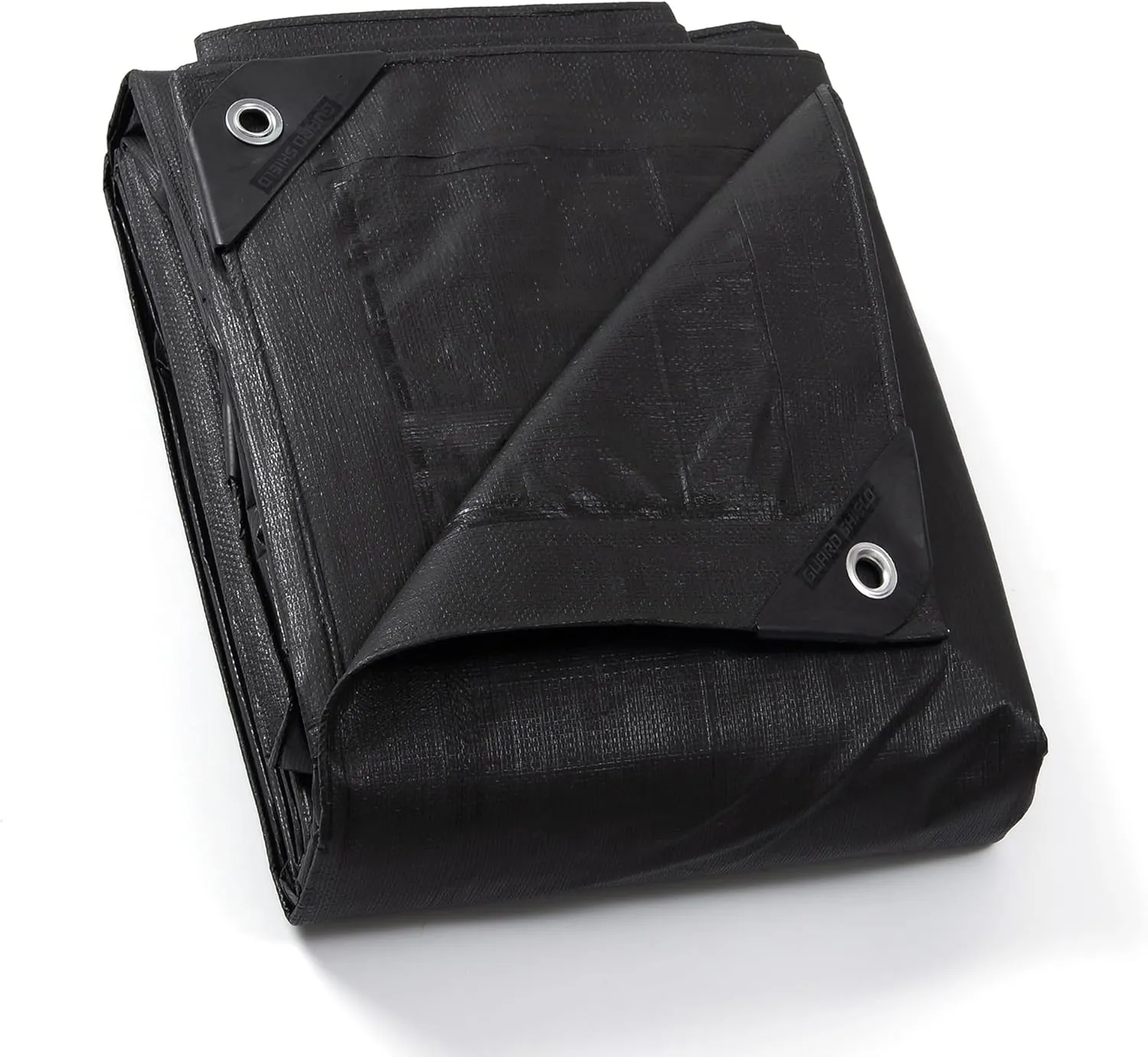GUARD SHIELD Tarp Waterproof Heavy Duty Matte Black Tarp 20x20 Feet Large UV Resistant Tarps Cover Outdoor 11mil