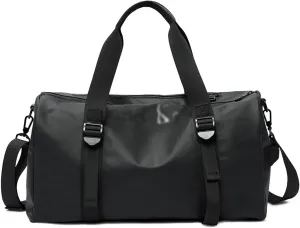 Gym Bag, Dry Wet Separation Duffle Bag for Men, Waterproof Adjustable Strap in Duffle Bag for Men, for Traveling Camping Sports (Color : Black, Size : 40L)