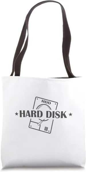 Hard Disk HDD Retro Storage Module Data Carrier Tote Bag