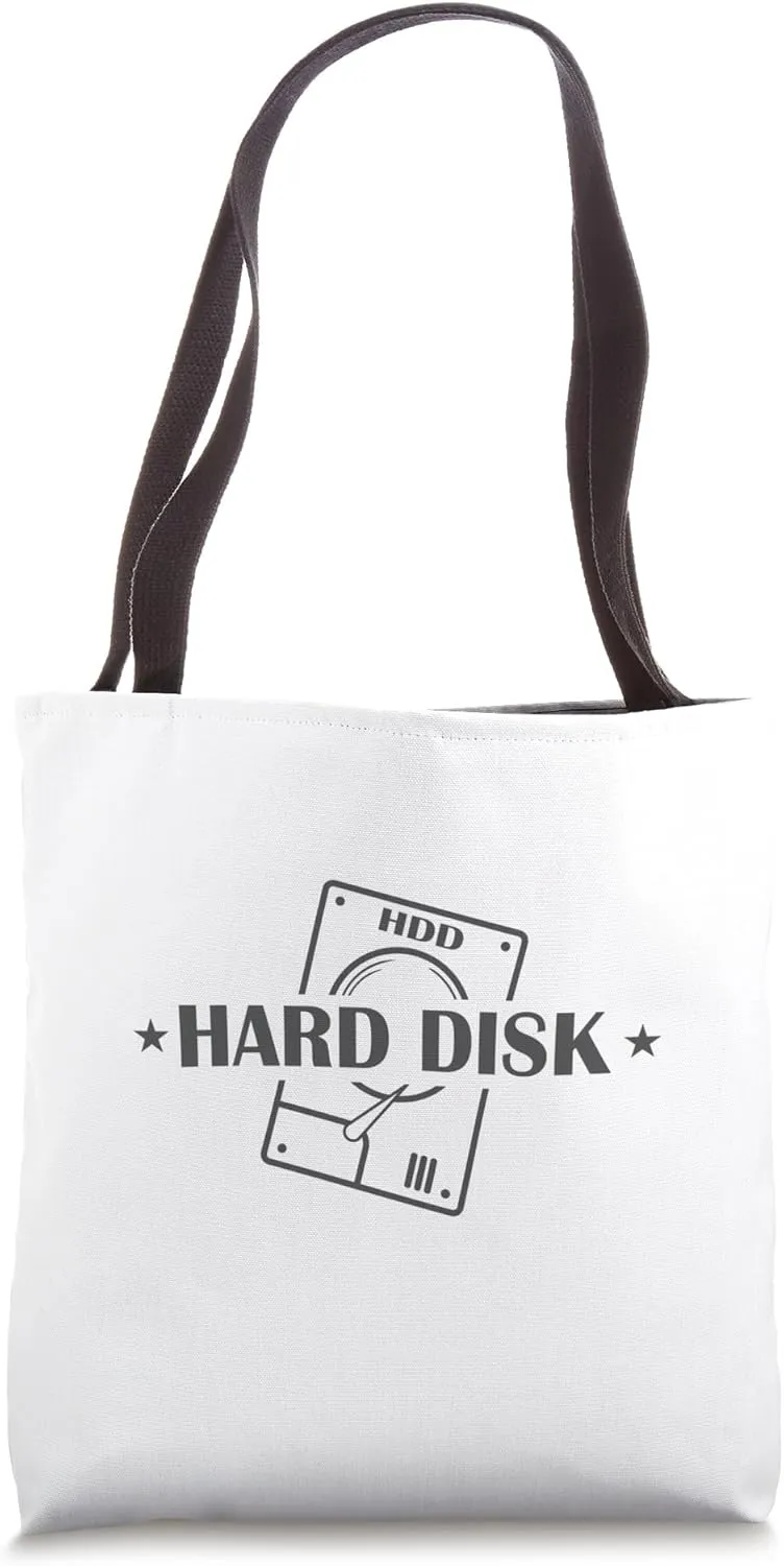 Hard Disk HDD Retro Storage Module Data Carrier Tote Bag