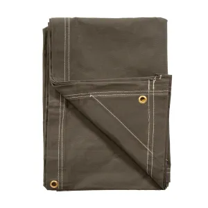 Heavy Duty Canvas Tarp - 10 X 12 Ft