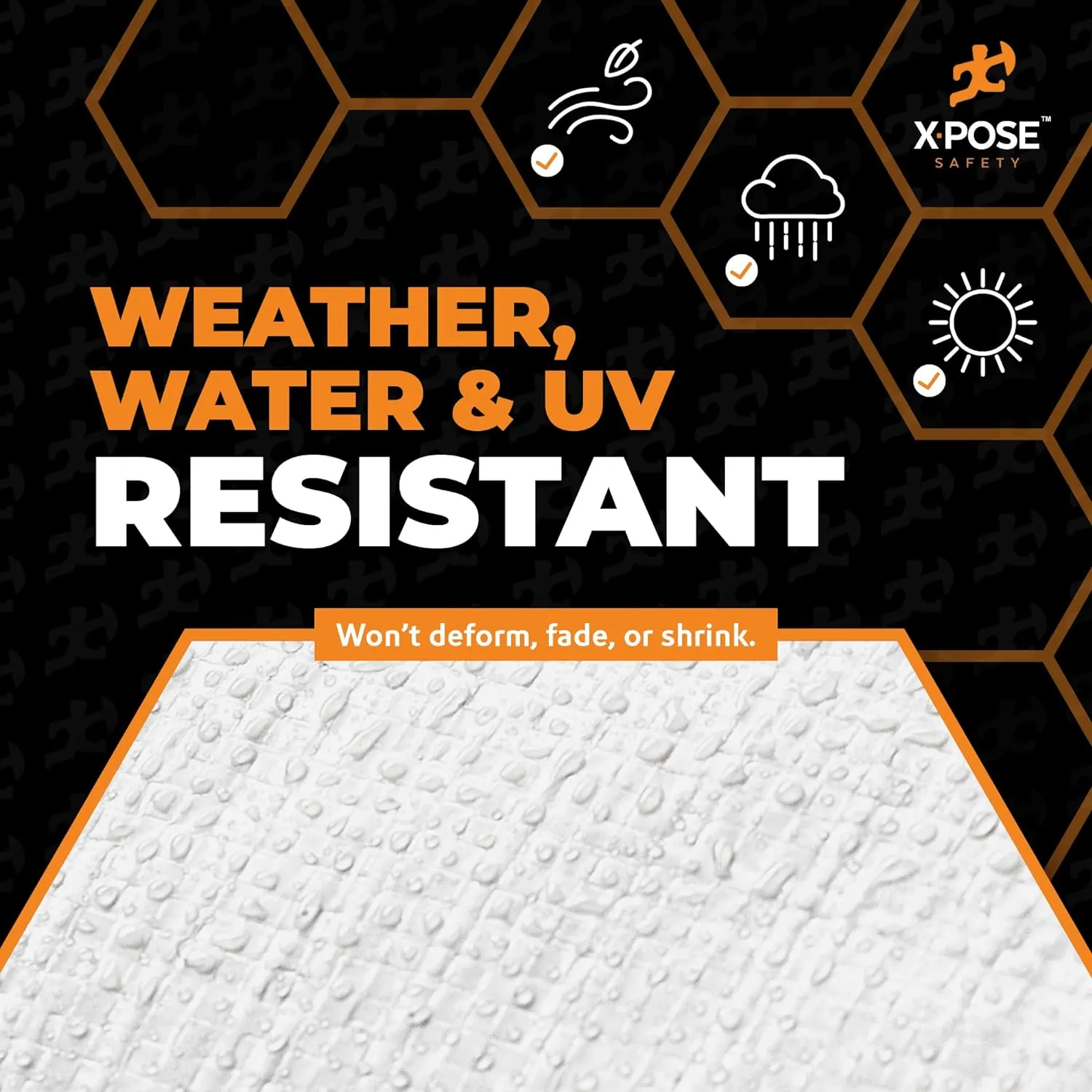 Heavy Duty White Poly Tarp 9' X 12' - Multipurpose Protective Cover - Durable, Waterproof, Weather Proof, Rip and Tear Resistant - Extra Thick 12 Mil Polyethylene - by Xpose Safety