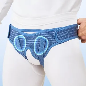 Hernia Belt, Hernia Support Belt, with 2 Removable Compression Pads Comfortable Material, for Single/Double Inguinal or Sports Hernia(Medium)