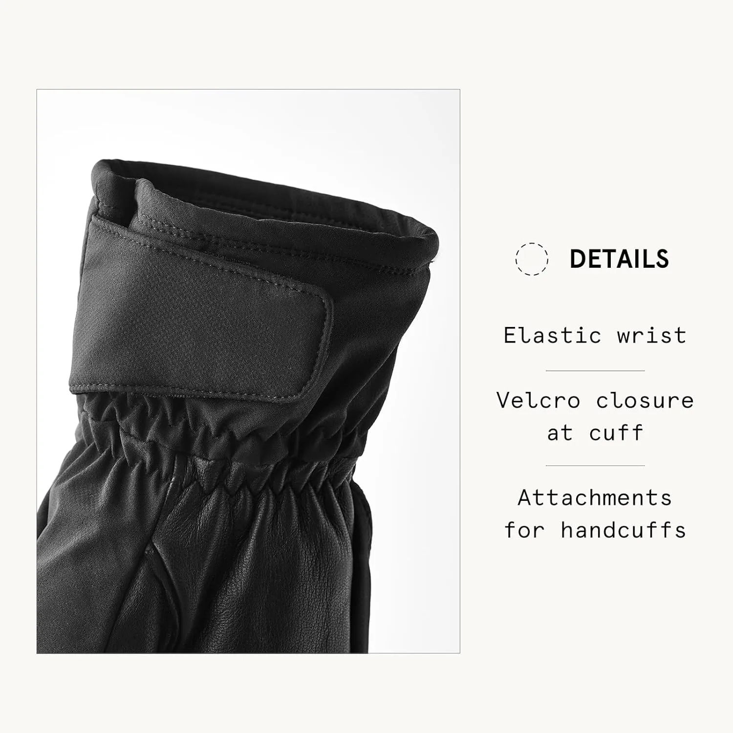 Hestra Unisex CZone Mellow Mitt, Waterproof & Windproof Insulated Leather Mitten, Alpine Skiing & Snowboarding, Men & Women