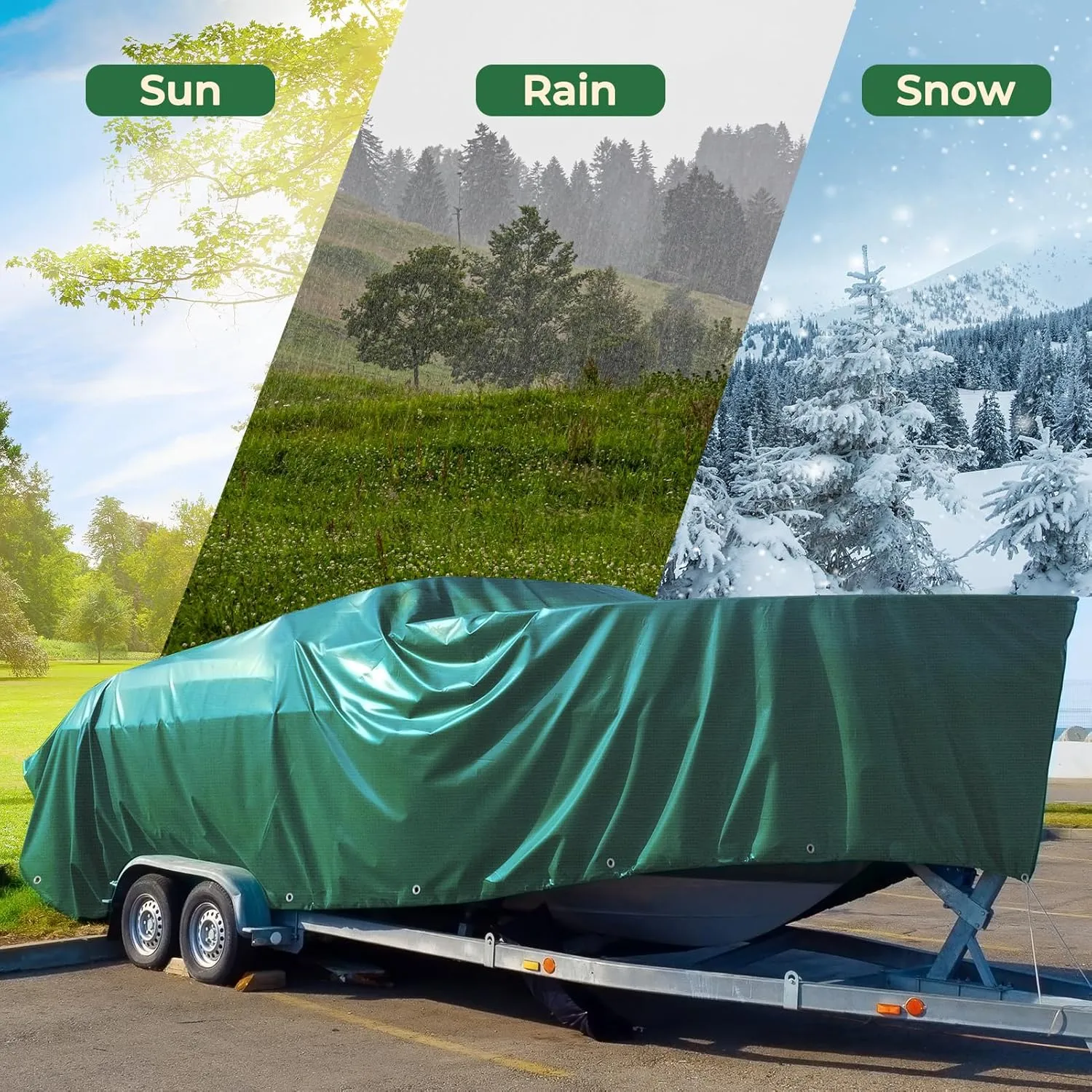HIRALIY 14 Mil Tarp Waterproof 10x20 Feet, Extra Thick Heavy Duty Tarp with Reinforced Grommets for Firewood, Roof, Camping, Patio, Pool, Boat, Dump Trailer