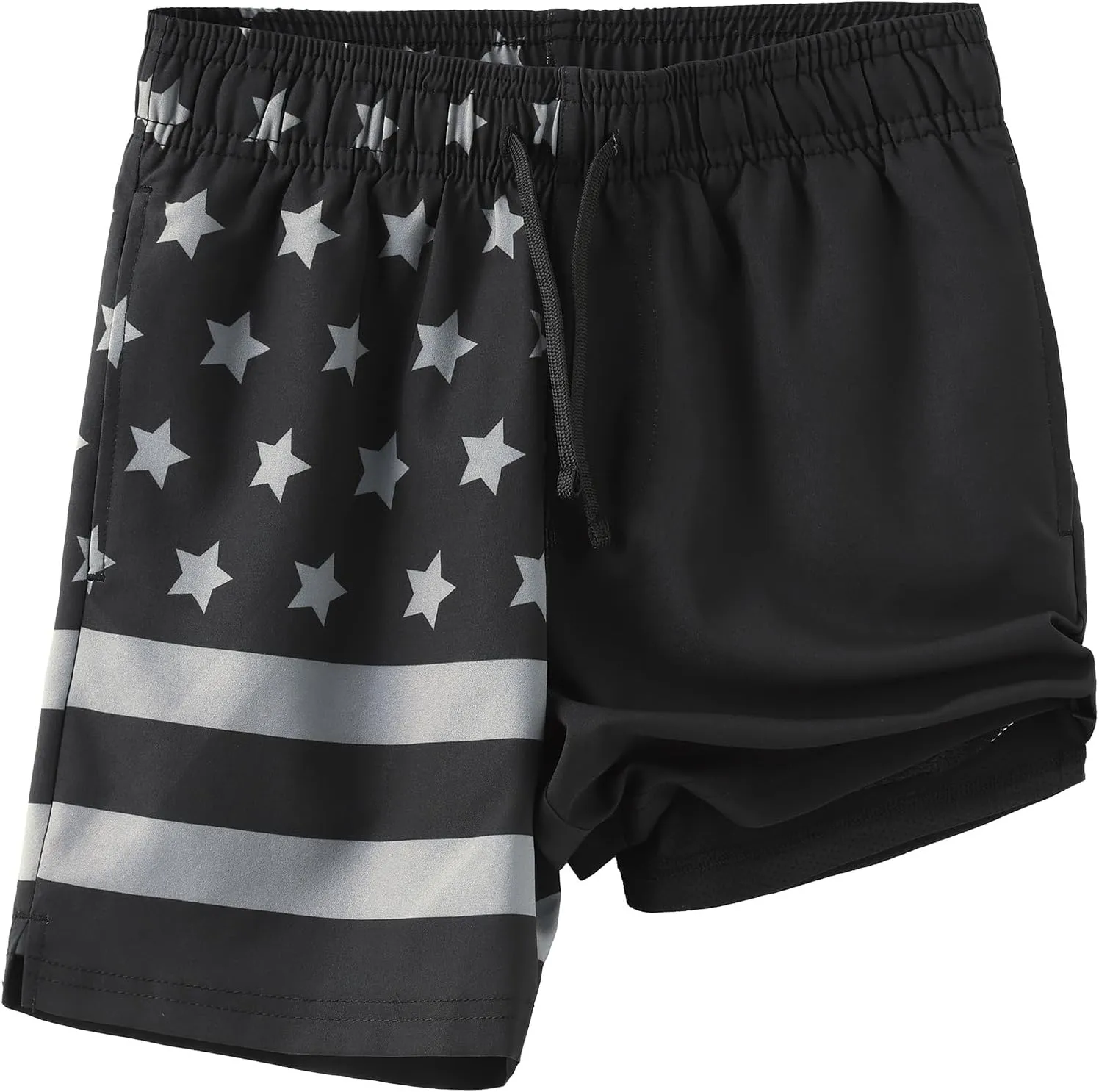 HODOSPORTS Boys Swim Trunks with Compression Liner Swimwear Bathing Suits Swim Shorts with Pockets