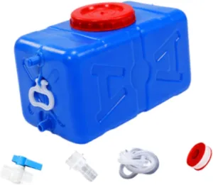 Horizontal Water Tank Drink Container Portable Water Bucket Storage Barrel for Driving Backpacking Traveling Outdoor Hiking, 30L