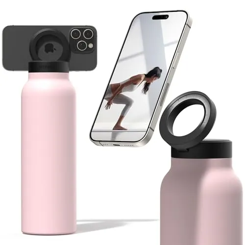 HydraConnect Insulated Water Bottle with Magnetic Phone Mount