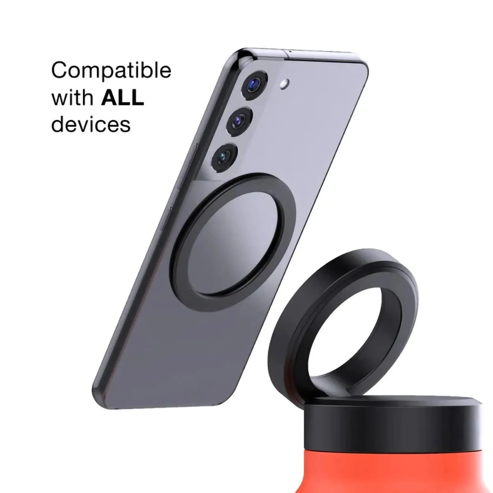 HydraConnect Insulated Water Bottle with Magnetic Phone Mount