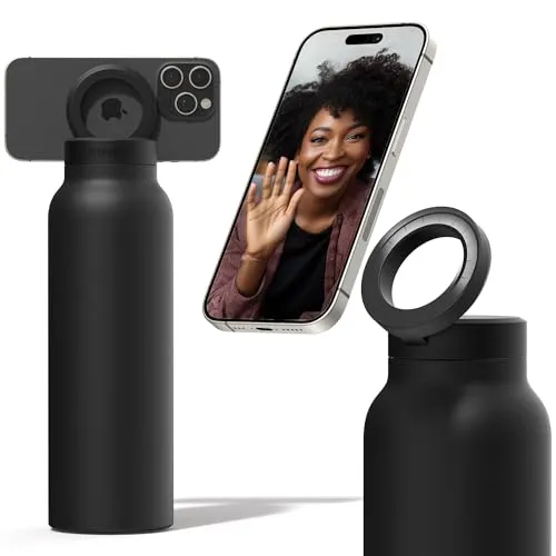 HydraConnect Insulated Water Bottle with Magnetic Phone Mount