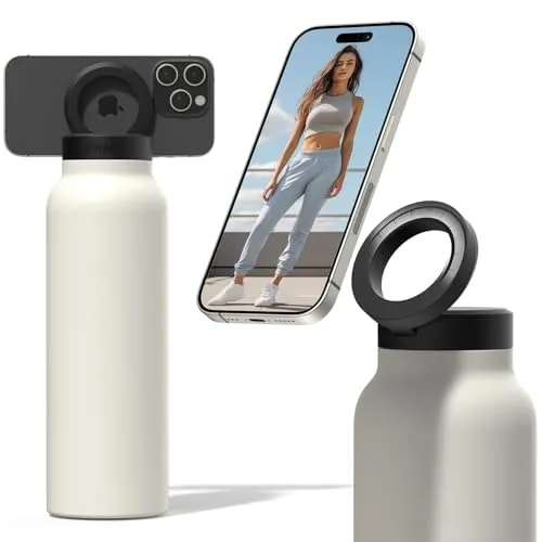 HydraConnect Insulated Water Bottle with Magnetic Phone Mount