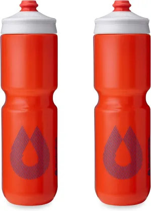 HydraPak Breakaway Surge Lightweight Bike Water Bottle 2-Pack (20oz, 25oz, 30oz) - High Flow, Cycling & Sports Squeeze Bottle