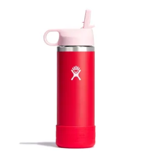 HYDRO FLASK 18OZ KIDS WIDE MOUTH STRAW CAP AND BOOT