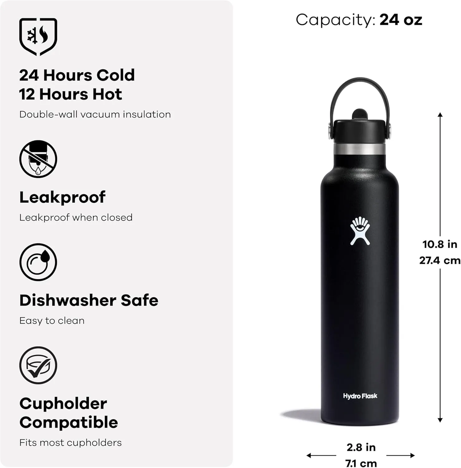 Hydro Flask 24 Oz Standard Flex Straw Cap Trillium