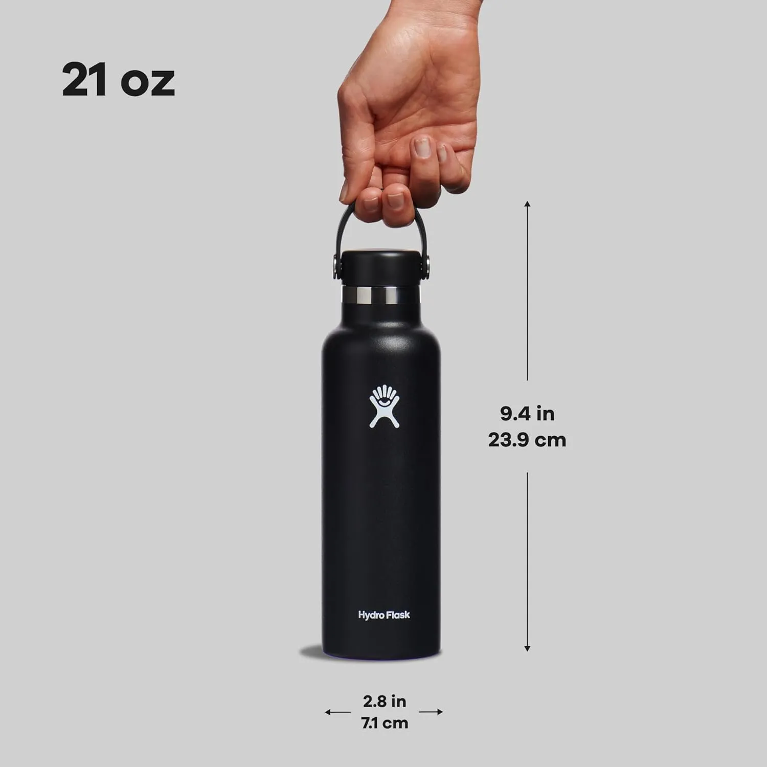 Hydro Flask Standard Flex Cap Black 21 Oz