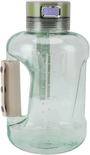 Hydrogen Water Bottle 1.5L Portable Hydrogen Water Generator with SPE PEM Technology & 1300ppb-1800ppb Hydrogen Rich Concentration Rechargeable Hydrogen Water Ionizer Machine(Light Green)