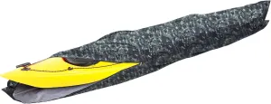 i COVER 10ft Kayak Cover- Water Proof Heavy Duty Kayaks/Canoe Covers Fits Canoes or Paddleboards up to 10ft Long and Beam Width up to 27in, Camo